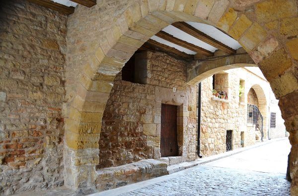 Monroyo village Aragón Spain in the path of totality 2026 eclipse