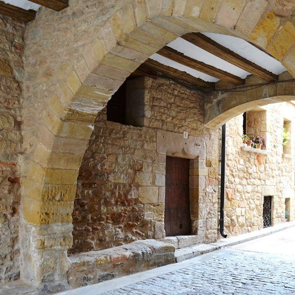 Monroyo village Aragón Spain in the path of totality 2026 eclipse