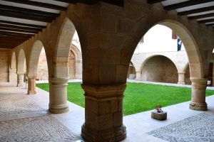Cloister of Virgen de la Fuente Peñarroya de Tastavins Aragón Spain