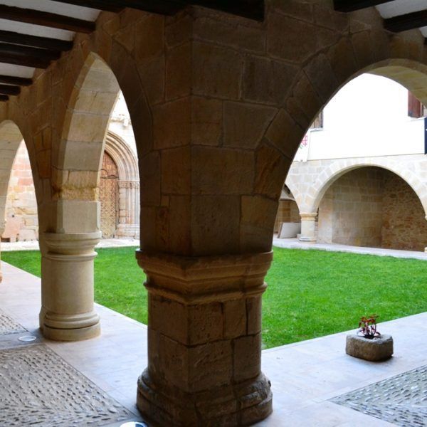 Cloister of Virgen de la Fuente Peñarroya de Tastavins Aragón Spain