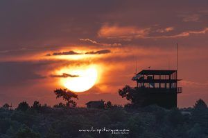 Sunset from La Muela in Monroyo at the exact time of the 2026 Total Solar Eclipse