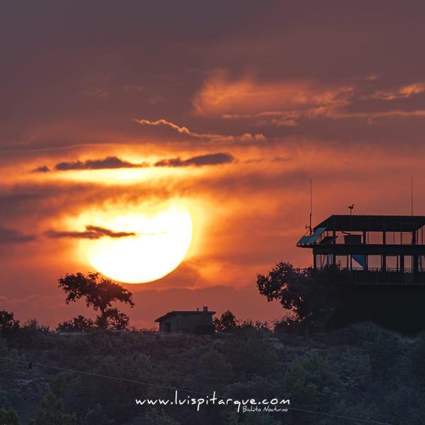 Sunset from La Muela in Monroyo at the exact time of the 2026 Total Solar Eclipse